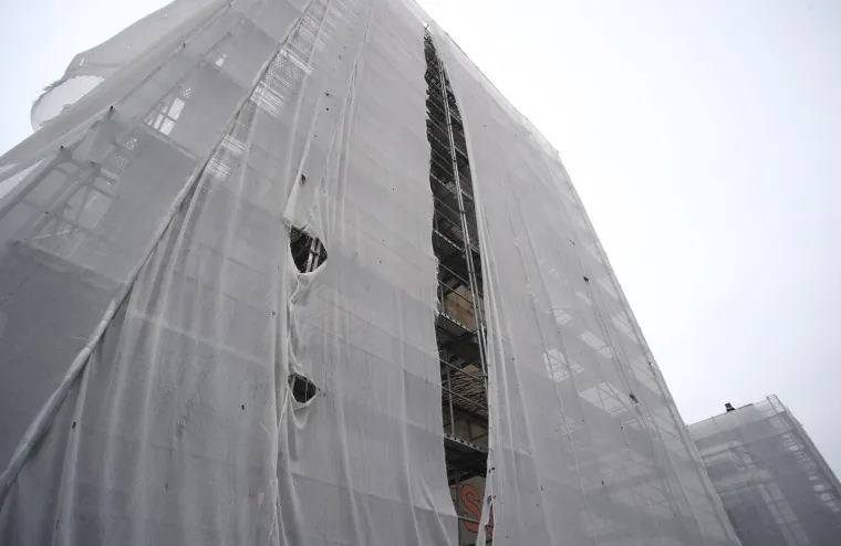 VJETAR OTKRIO PRAVI IZGLED SPLITSKE DVORANE: Spaladium arena izgleda poput opasnog gradili&scaron;ta