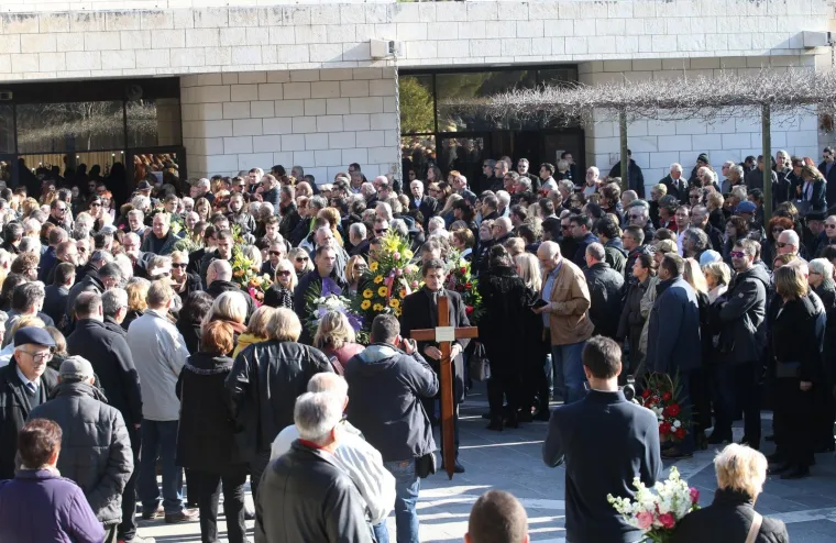 Sprovod Predraga Lucića na groblju Lovrinac u Splitu