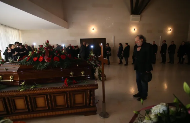 Sprovod Predraga Lucića na groblju Lovrinac u Splitu