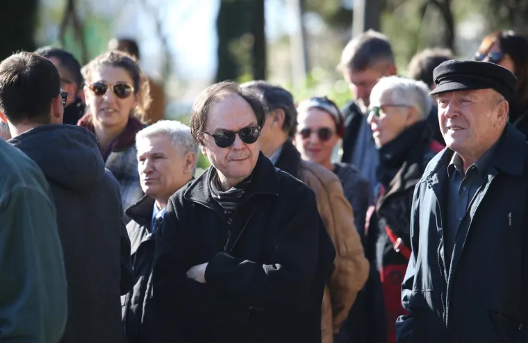 Sprovod Predraga Lucića na groblju Lovrinac u Splitu