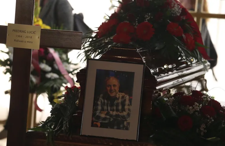 Sprovod Predraga Lucića na groblju Lovrinac u Splitu