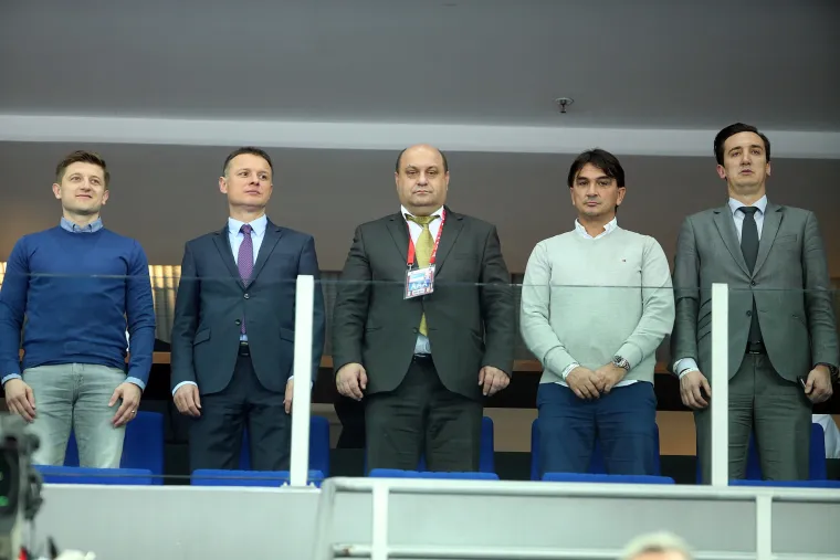 Političari na utakmici Hrvatska - Bjelorusija