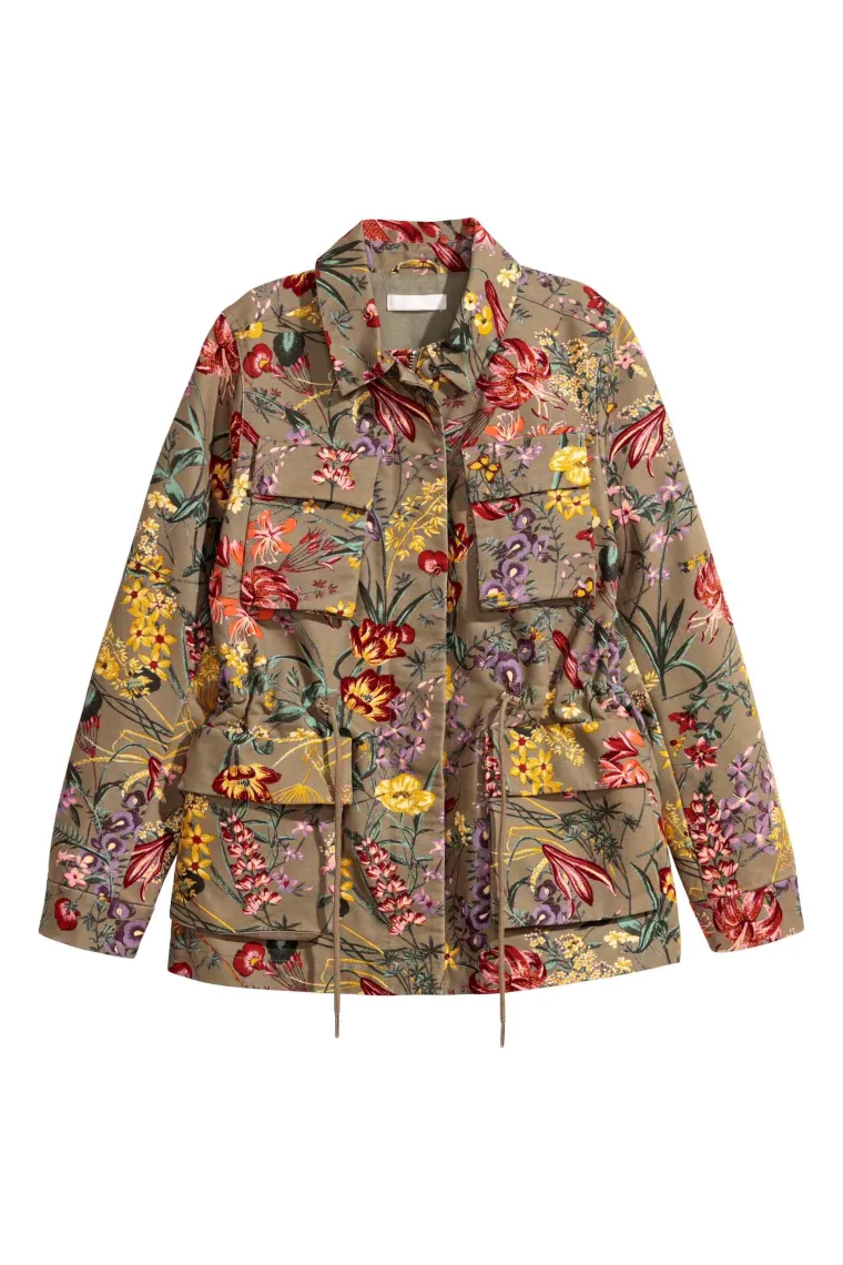 Cargo jakna cvjetnog uzorka, H&amp;M, 370,94 kune