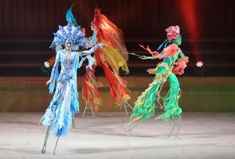 U zagrebačkoj Koncertnoj dvorani Vatroslav Lisinski nastupio je Moskovski cirkus na ledu.