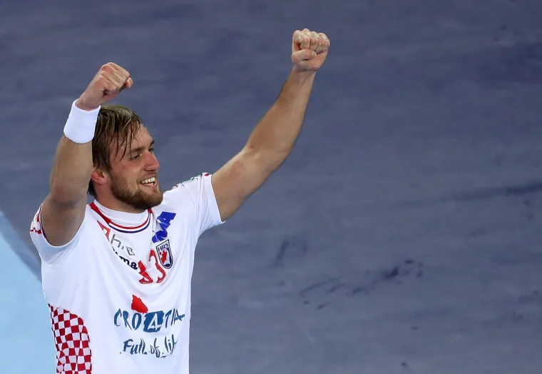 Slavlje hrvatskih rukometa&scaron;a nakon pobjede nad Norve&scaron;kom