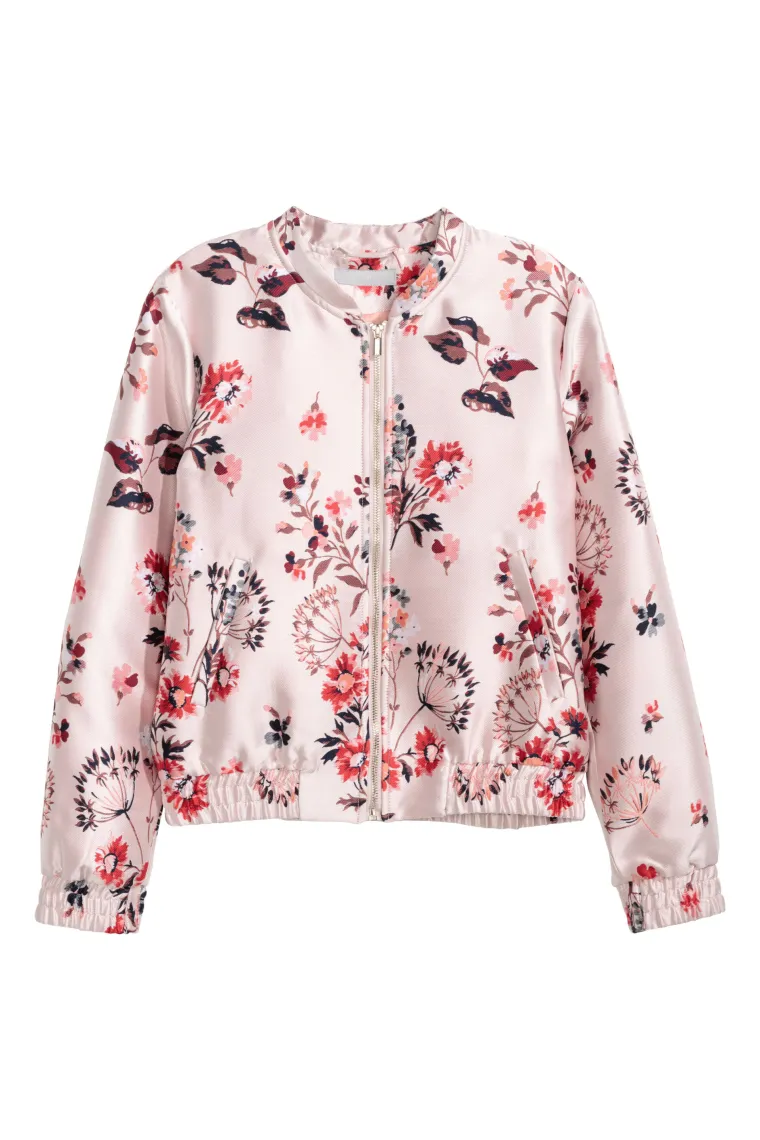 Pink bomber jakna s printom cvijeća, H&amp;M, 370,87 kuna