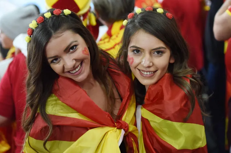 Atmosfera na utakmici EHF Europskog prvenstva između Makedonije i &Scaron;panjolske.