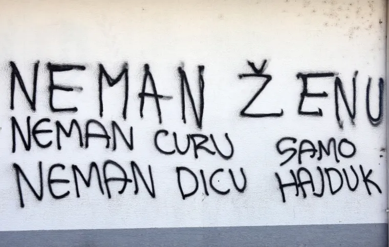 Grafitom u Vodicama dokazao predanost matičnom klubu: 'Neman ženu, nemam curu, neman dicu... Samo Hajduk'