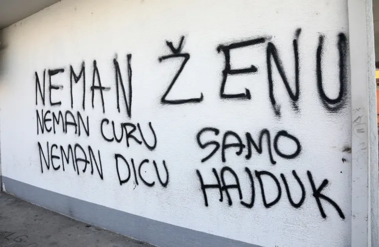Grafitom u Vodicama dokazao predanost matičnom klubu: 'Neman ženu, nemam curu, neman dicu... Samo Hajduk'