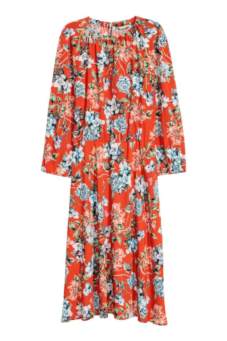 Midi haljina s motivima cvijeća, H&amp;M, 223,26 kuna