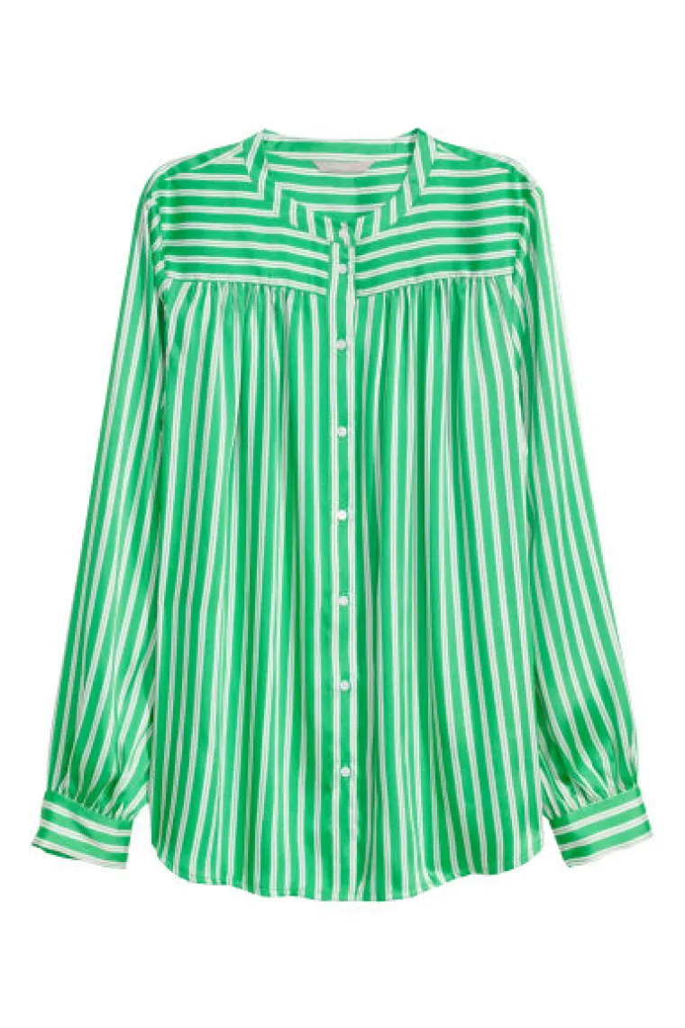 Zelena košulja na prugice, H&amp;M, 186,03 kune