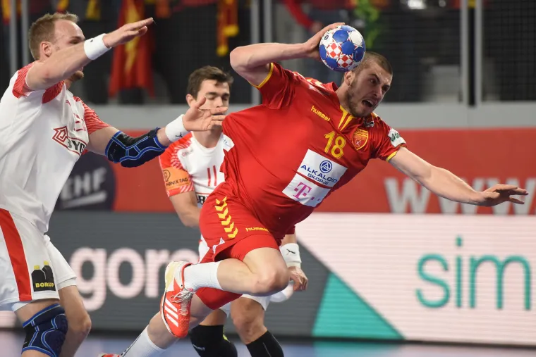 Utakmica Makedonije i Danske u drugom krugu EHF Europskog prvenstva