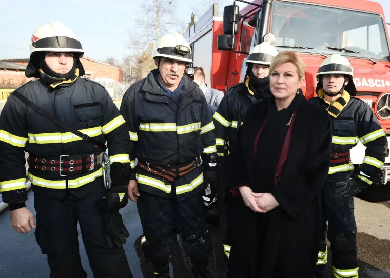 Predsjednica posjetila požari&scaron;te tvrtke AquafilCRO u Oroslavju