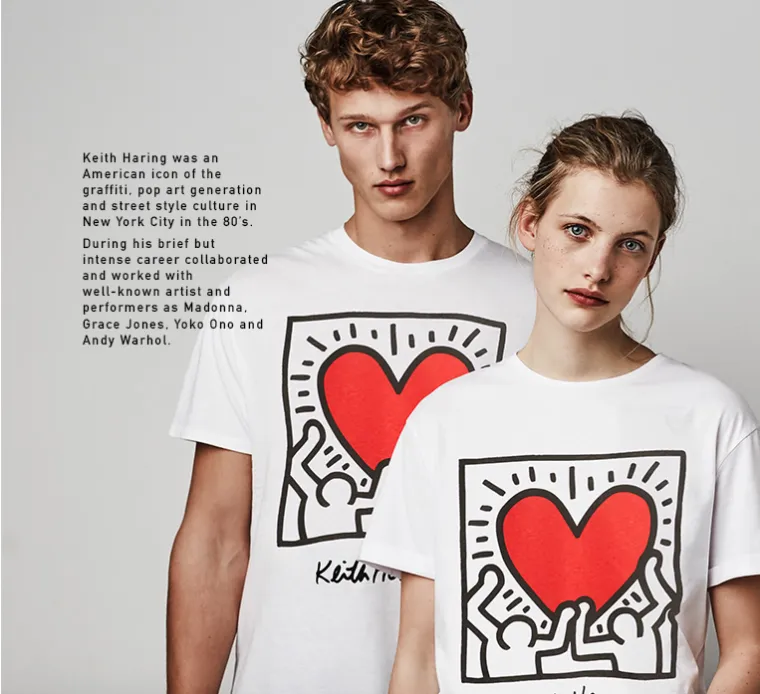 Novu kolekciju napravili su u čast umjetniku Keithu Haringu, ikoni američke pop art umjetničke scene 80-ih godina prošlog stoljeća.