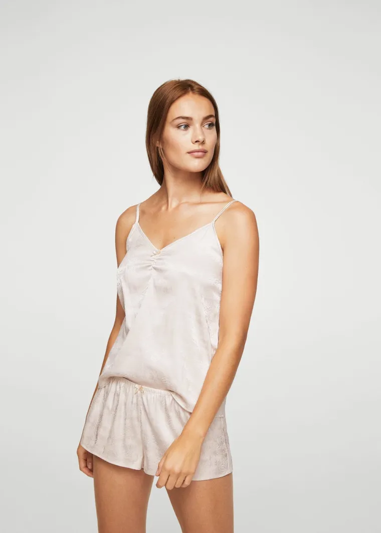 Pidžama s printom cvijeća (gornji dio - 69,90 kuna, donji dio - 59,90 kuna), Mango