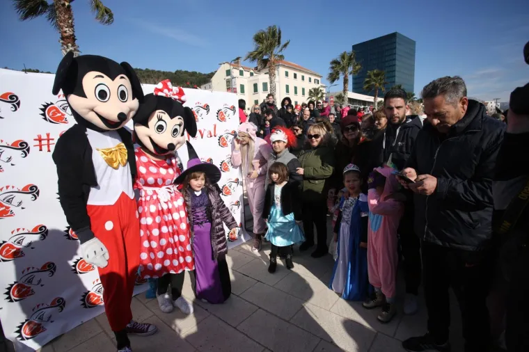 11.02.2018., Split - Na Zapadnoj obali održan je Dječji krnjeval Skakavac.