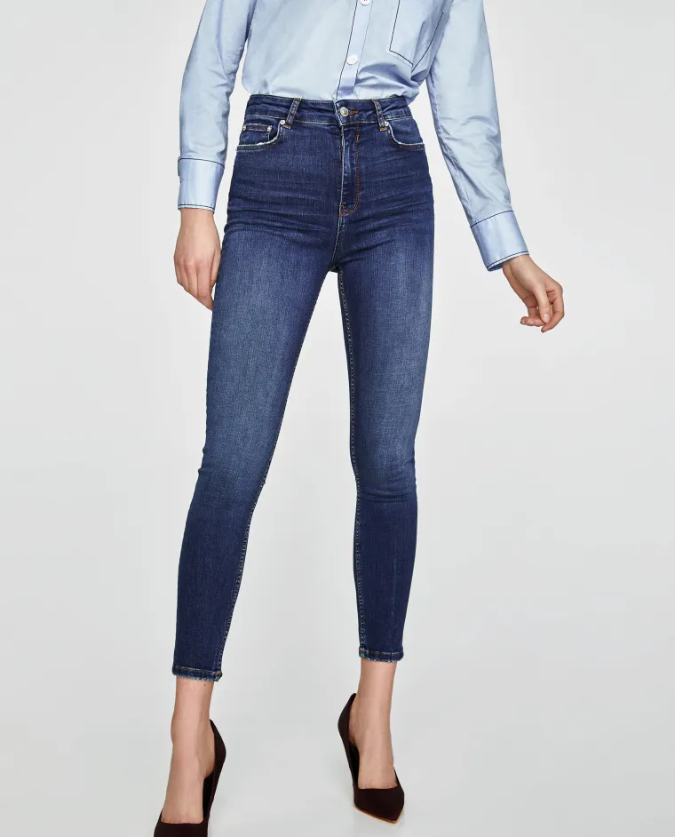 Plave skinny traperice visokog struka, Zara, 229,90 kuna