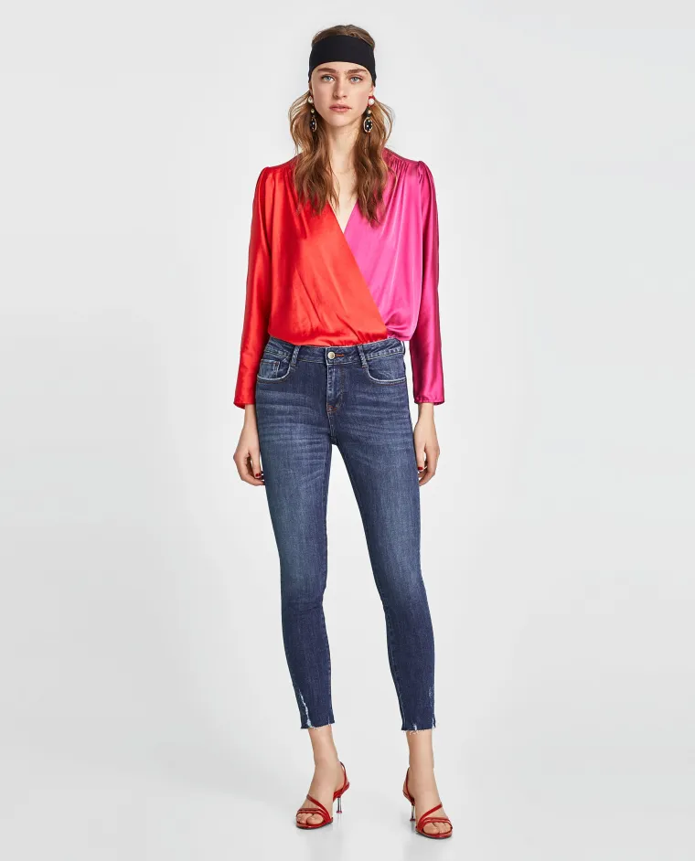Skinny traperice s poderotinama, Zara, 199,90 kuna