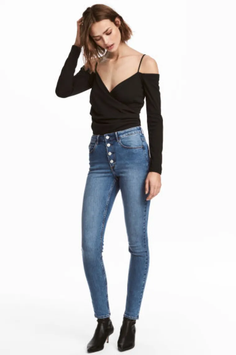 Skinny jeans visokog struka, H&amp;M, 147,02 kune