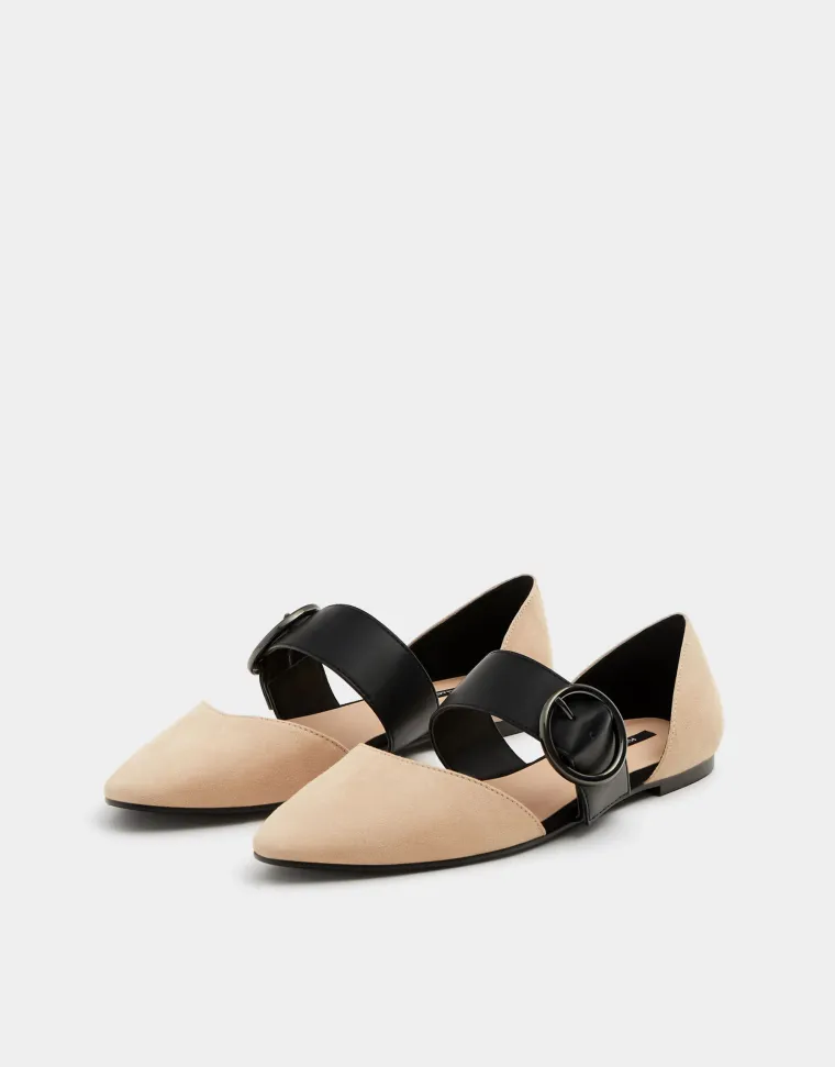 Ravne cipele s remenom, Pull&amp;Bear, 199,90 kuna