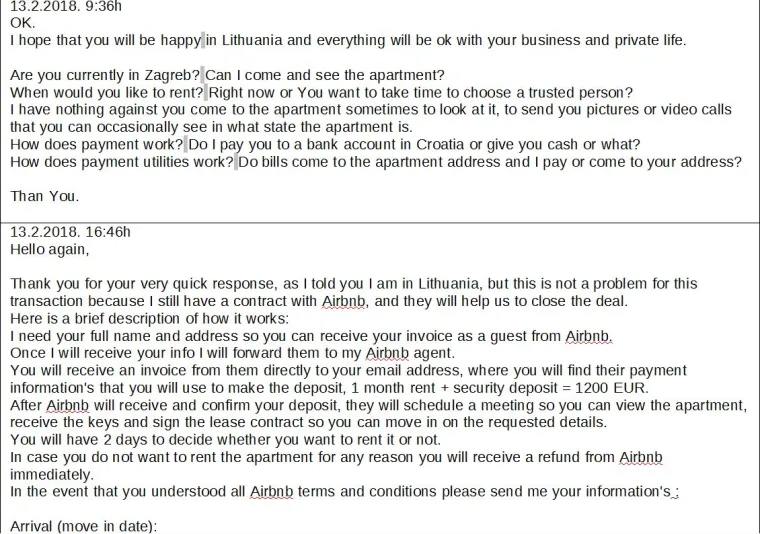 Pogledajte prepisku između lažne iznajmljivačice stana i mladog Varaždinca