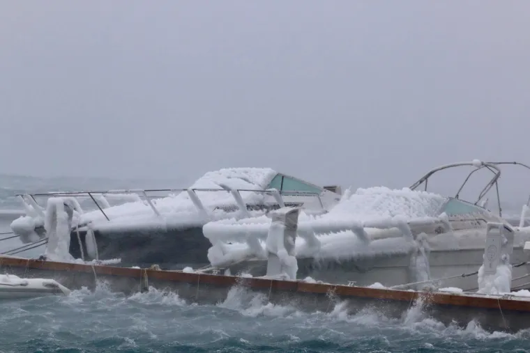 Zbog niskih temperatura na Kvarneru danas nevjerojatni prizori
