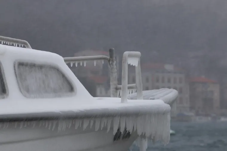 Zbog niskih temperatura na Kvarneru danas nevjerojatni prizori