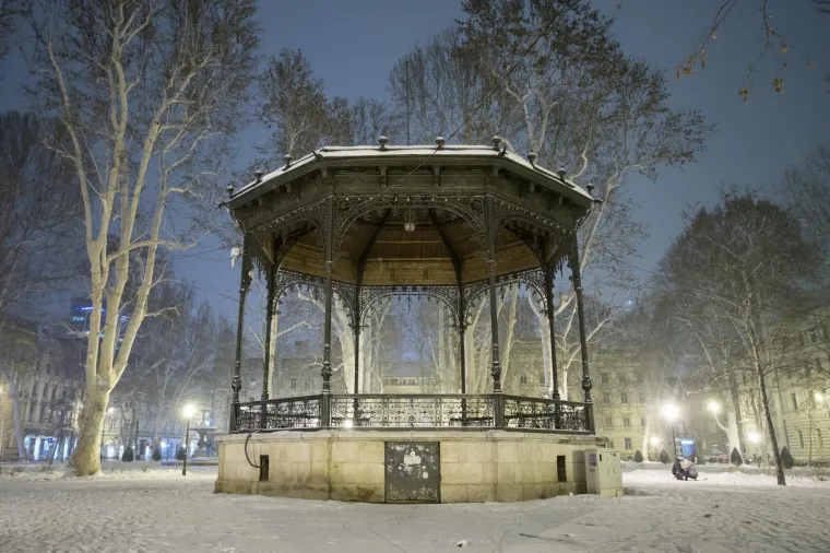Zagreb tek na kraju zime dobio zimsku idilu
