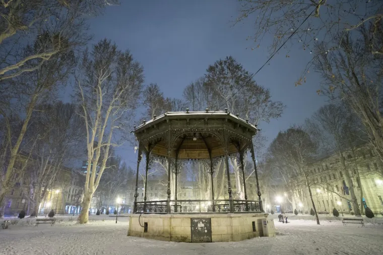 Zagreb tek na kraju zime dobio zimsku idilu