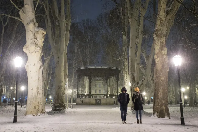 Zagreb tek na kraju zime dobio zimsku idilu