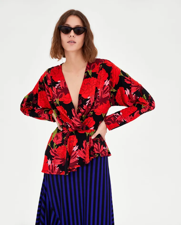 Bluza s printom cvijeća, Zara, 139,90 kuna