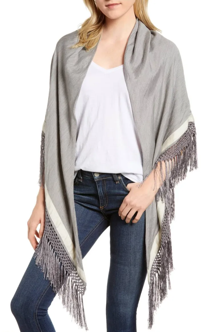 Rag &amp; Bone sivi pončo s resicama, Nordstrom,  1.919,47 kun