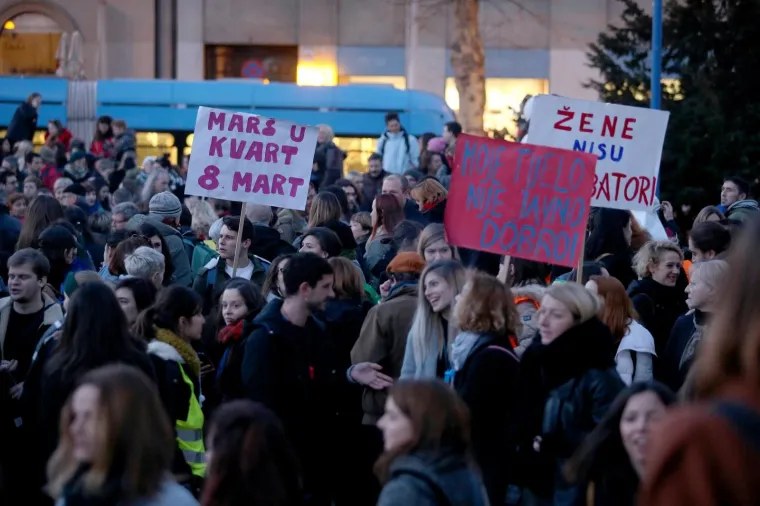 U Zagrebu žene promar&scaron;ile na 8. mart i poslale jasnu poruku