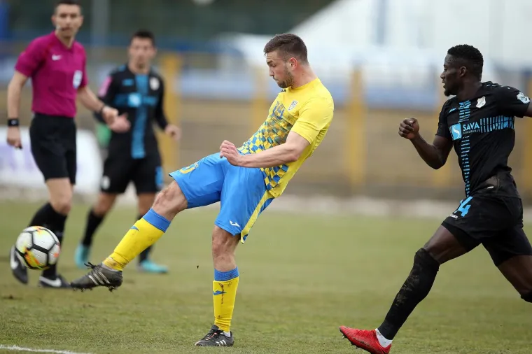 11.03.2018., SRC Zapresic, Zapresic - Hrvatski Telekom Prva liga, 25. kolo, NK Inter Zapresic - HNK Rijeka. Marin Zulim. 
Photo: Goran Stanzl/PIXSELL