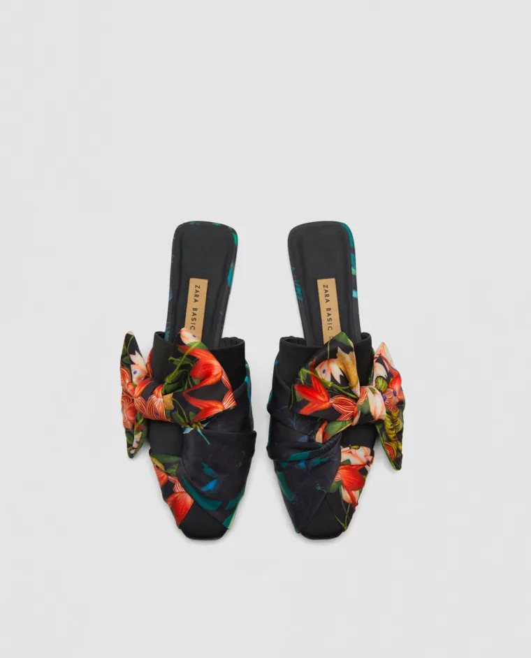 Natikače s mašnom cvjetnog uzorka, Zara, 199,90 kuna
