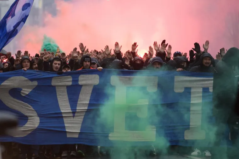 Jasna poruka Upravi i Mamiću: Bad Blue Boys prosvjedovali na ulicama