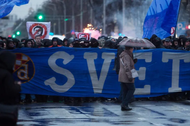 Jasna poruka Upravi i Mamiću: Bad Blue Boys prosvjedovali na ulicama