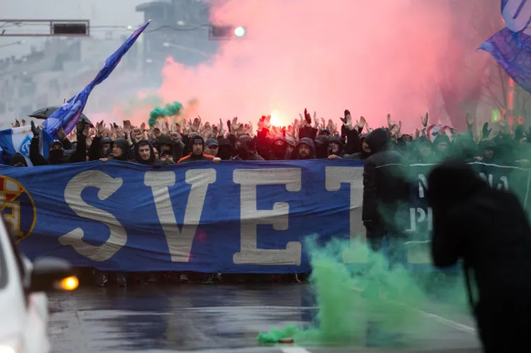 Jasna poruka Upravi i Mamiću: Bad Blue Boys prosvjedovali na ulicama