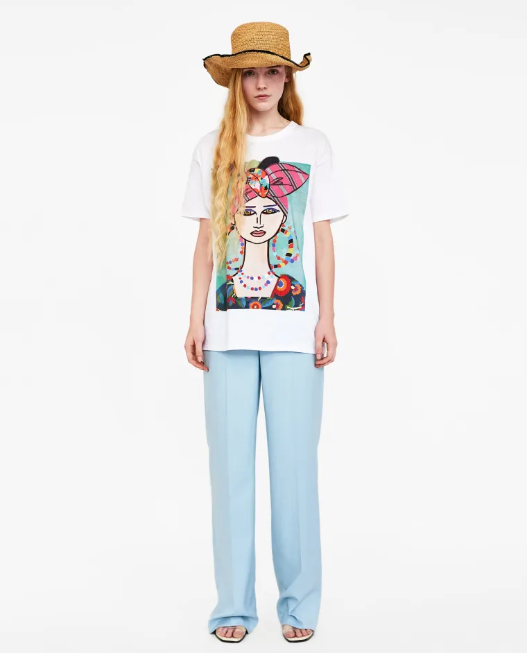 Kratka majica Žena s turbanom, Zara, 99,90 kuna