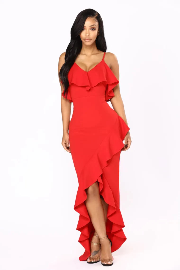 Maxi crvena haljina, Fashion Nova, 211.83 kuna