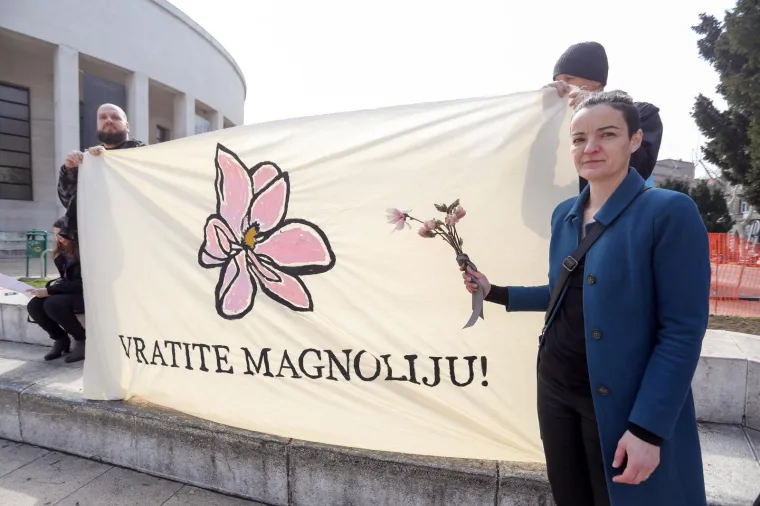 Inicijativa 'Vratite magnoliju' traži da se zaustavi daljnja devastacija Trga žrtava fa&scaron;izma