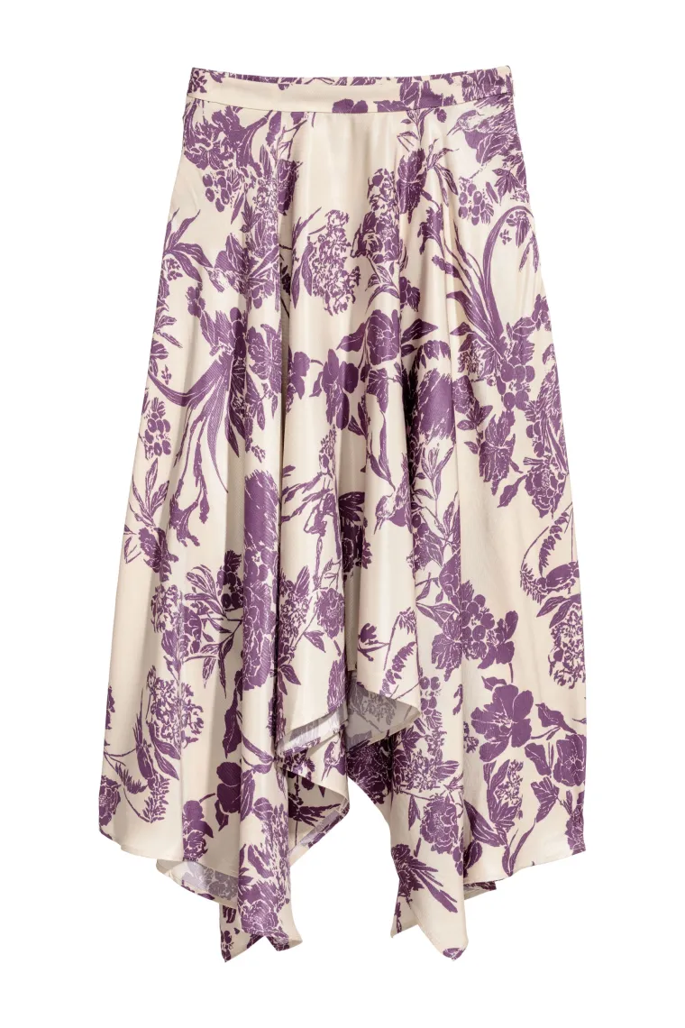 Asimetrična suknja cvjetnog uzorka, H&amp;M, 371,89 kuna