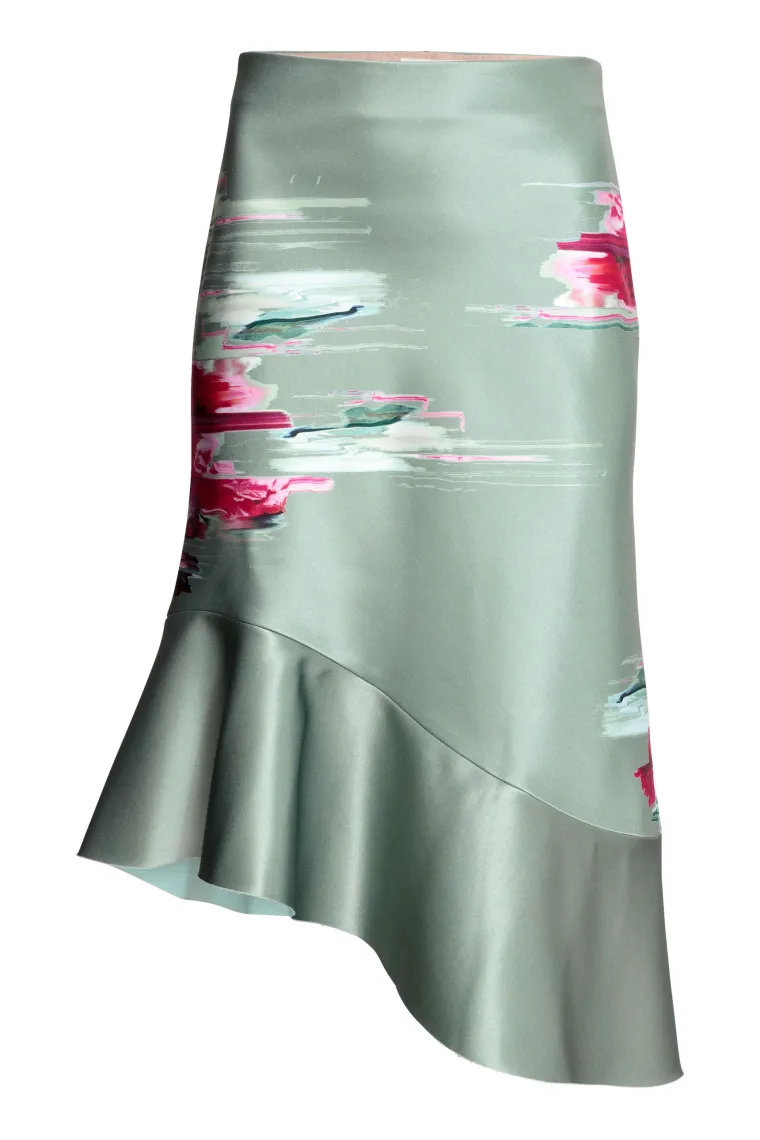 Svilena asimetrična suknja, H&amp;M, 595,06 kuna