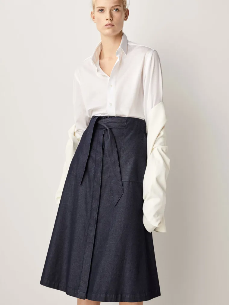 Midi traper suknja s ma&scaron;nom, Massimo Dutti, 599,00 kuna