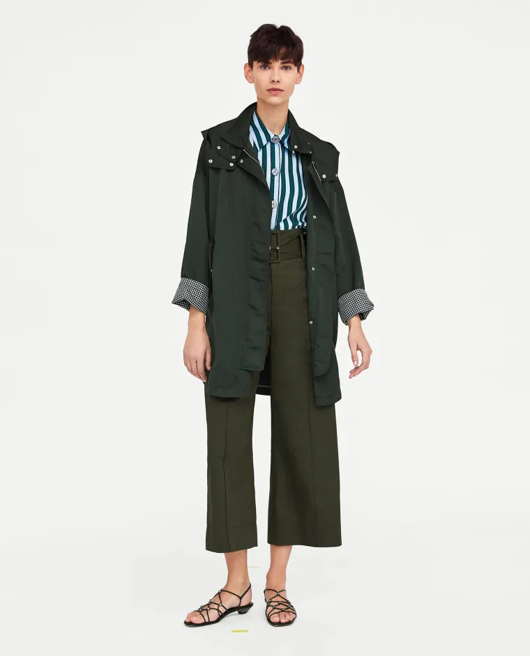 Lepršava zelena kabanica, Zara, 399,90 kuna