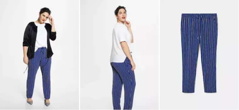 Baggy hlače s printom, Mango Violeta, 249,90 kuna