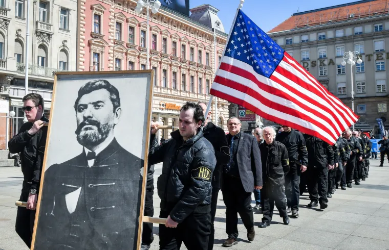 Crnoko&scaron;ulja&scaron;i na čelu s Kelemincem mar&scaron;irali centrom Zagreba: &lsquo;Nije ovo sekularna država, ovo je katolička država&rsquo;