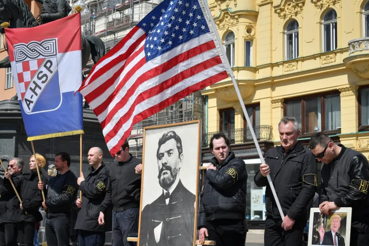 Crnoko&scaron;ulja&scaron;i na čelu s Kelemincem mar&scaron;irali centrom Zagreba: &lsquo;Nije ovo sekularna država, ovo je katolička država&rsquo;