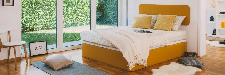 Krevet nokturno od tkanine dostupan u raznim bojama, sa spremnikom, Perfecta Dreams, 4.499,00 kuna (uzglavlje 699,00 kn)