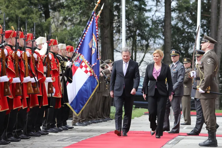 Predsjednica Grabar - Kitarović primila u posjet finskog predsjednika